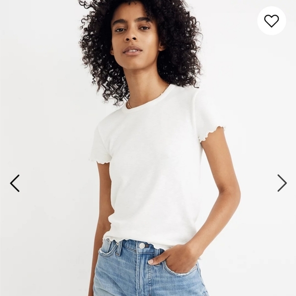 SET OF TWO - Madewell Baby Tee - White and Black - Picture 2 of 7